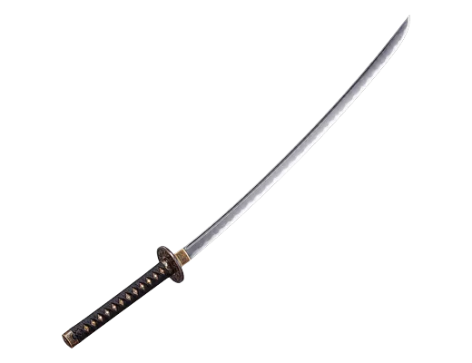 Forged Katana — a plain steel katana